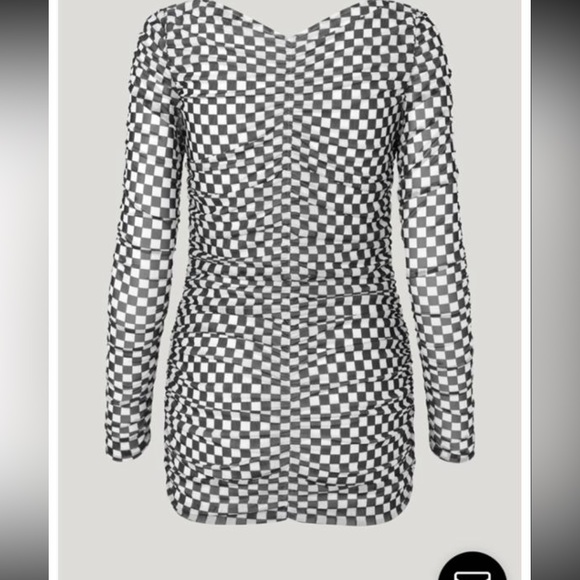 Baum und pferdgarten black and white checkered dress - Picture 3 of 6